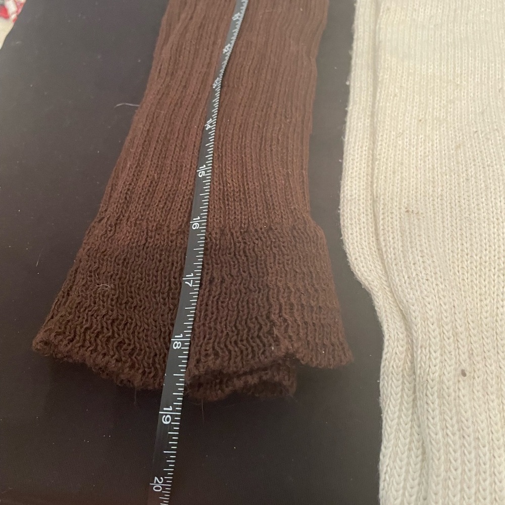 Solid Color Leg Warmers Set Of 2 Pair - image 2